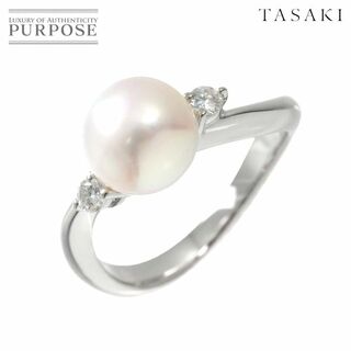 タサキ(TASAKI)のタサキ TASAKI 12号 リング アコヤ真珠 8.4mm ダイヤ 0.10ct Pt プラチナ パール 指輪 田崎真珠 VLP 90210722(リング(指輪))