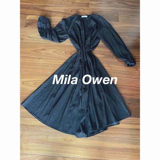 ミラオーウェン(Mila Owen)のミラオーウェン　長袖ワンピース　未使用(ロングワンピース/マキシワンピース)