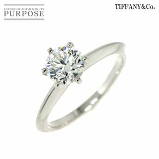 ティファニー(Tiffany & Co.)のティファニー TIFFANY&CO. ソリティア ダイヤ 1.03ct H/VS1/3EX 11.5号 リング Pt プラチナ 指輪 【鑑定書付き】 VLP 90217554(リング(指輪))