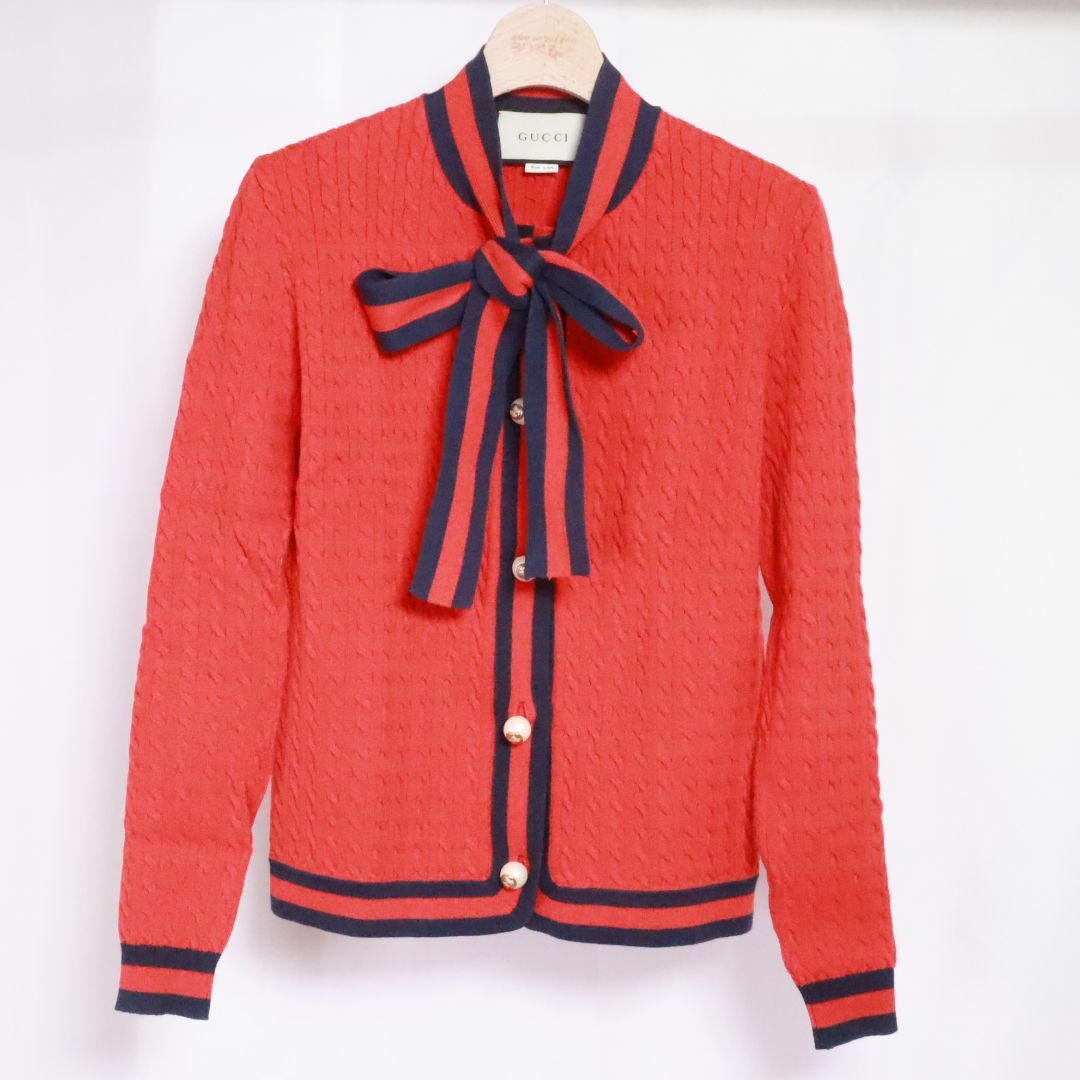 GUCCI - GUCCI　グッチ　ニット　長ソデ　赤 Ｓ
