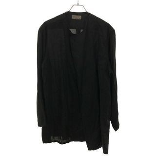 ヨウジヤマモト(Yohji Yamamoto)のYohji Yamamoto POUR HOMME ヨウジヤマモト プールオム 18SS Left Front Double Switching Shirt  レフトフロントダブルスウィチングシャツ ブラック 2 HW-B06-800(シャツ)