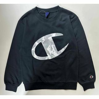 チャンピオン(Champion)の新品 160 ★ Champion チャンピオン トレーナー 裏起毛 ブラック(Tシャツ/カットソー)