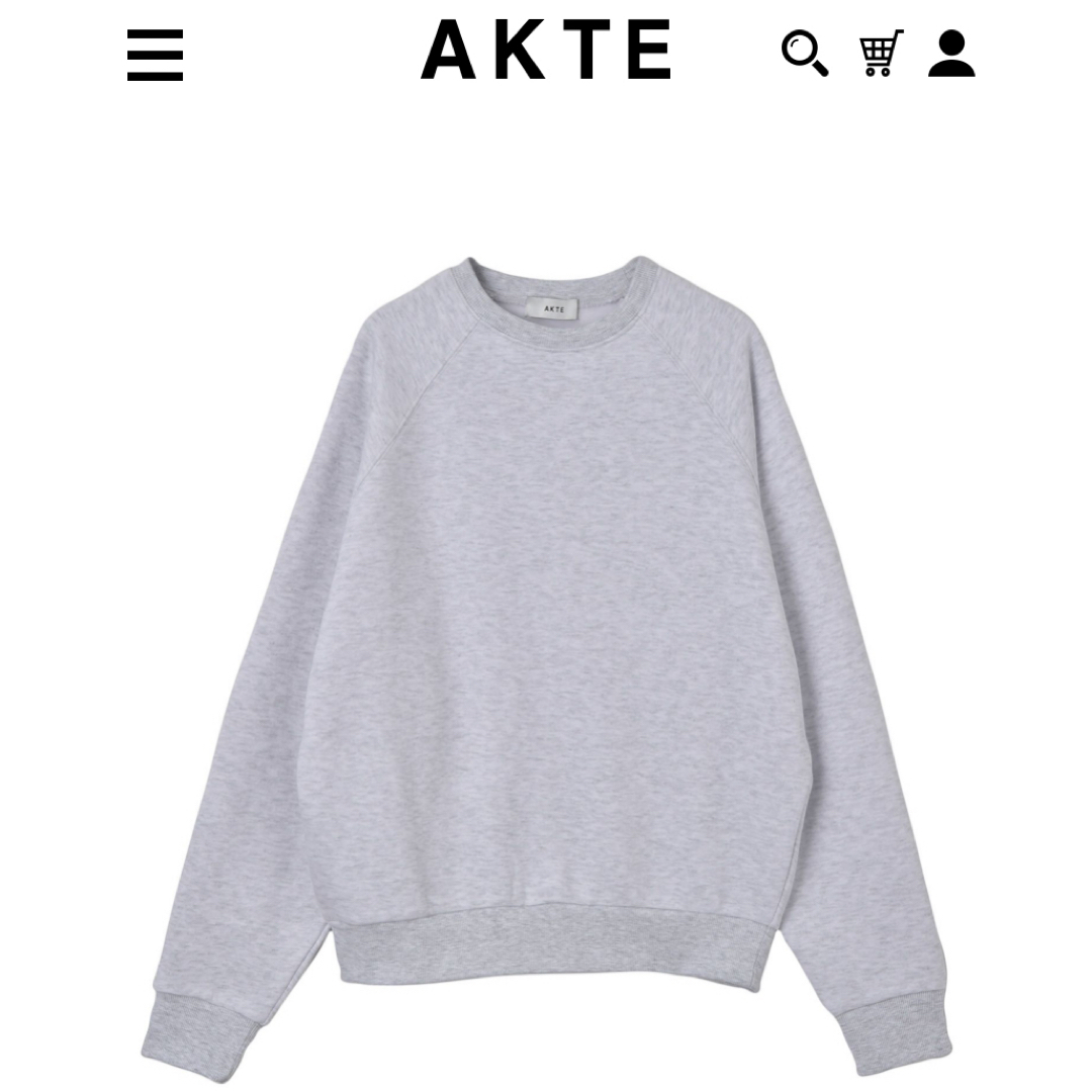 AKTE(アクテ)のラグランスリープスウェットプルオーバー レディースのトップス(トレーナー/スウェット)の商品写真