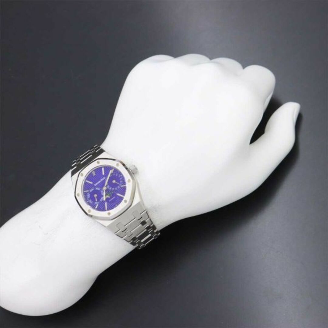 AUDEMARS PIGUET(オーデマピゲ)のオーデマ・ピゲ AUDEMARS PIGUET ロイヤルオーク ムーンフェイズ デイデイト 25594ST メンズ 腕時計 ブルー 自動巻き Royal Oak VLP 90213302 メンズの時計(腕時計(アナログ))の商品写真