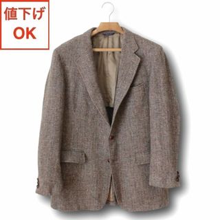 ハリスツイード(Harris Tweed)の47【美品】ハリスツイード ジャケット AB7 A8 メンズ 3L ブラウン(テーラードジャケット)