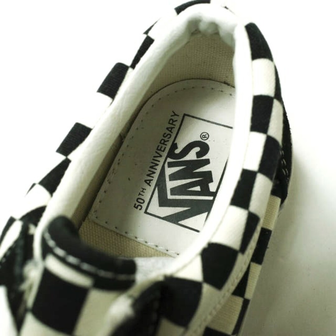 VANS(ヴァンズ)のVANS バンズ OLD SKOOL OG 50TH ANNIVERSARY チェッカー オールドスクール 50周年モデル 536632-0004 US7.5(25.5cm) BLACK/WHITE OG スニーカー シューズ【中古】【VANS】 メンズの靴/シューズ(スニーカー)の商品写真