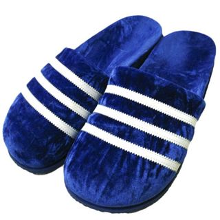 アディダス(adidas)のadidas アディダス 23SS ADIMULE SLIDES アディミュールサンダル GY2556 US9(27.5cm) BLUSLD/FTWWHT/BLUSLD ベロア ベルベット シューズ【中古】【adidas】(サンダル)