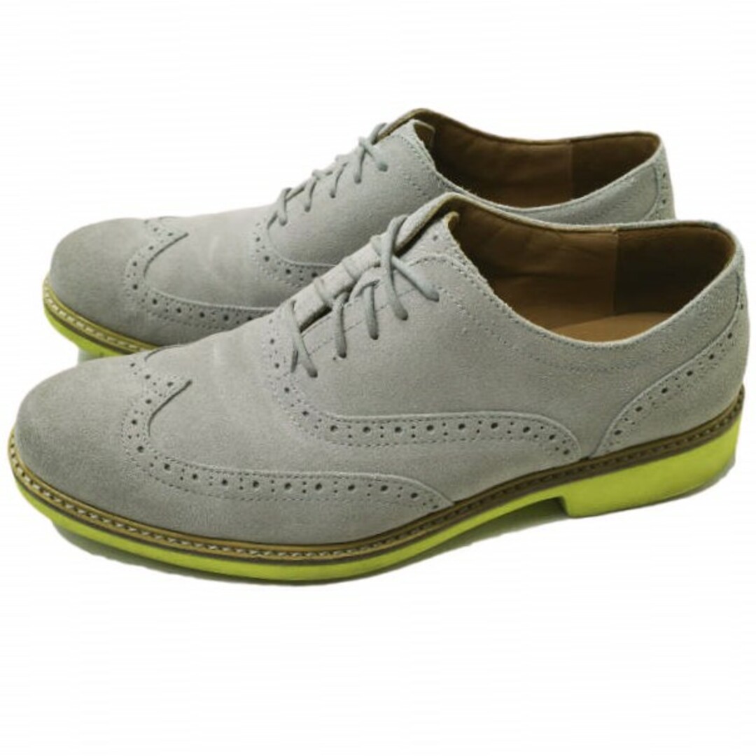 Cole Haan(コールハーン)のCOLE HAAN コールハーン グレートジョーンズ ウィングチップ C21247 US9(27cm) GREY/VOLT ルナグランド スエード シューズ【中古】【COLE HAAN】 メンズの靴/シューズ(ドレス/ビジネス)の商品写真