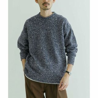 アーバンリサーチ(URBAN RESEARCH)の【NAVY】MILLEFILIミックスロールネックニット(ニット/セーター)