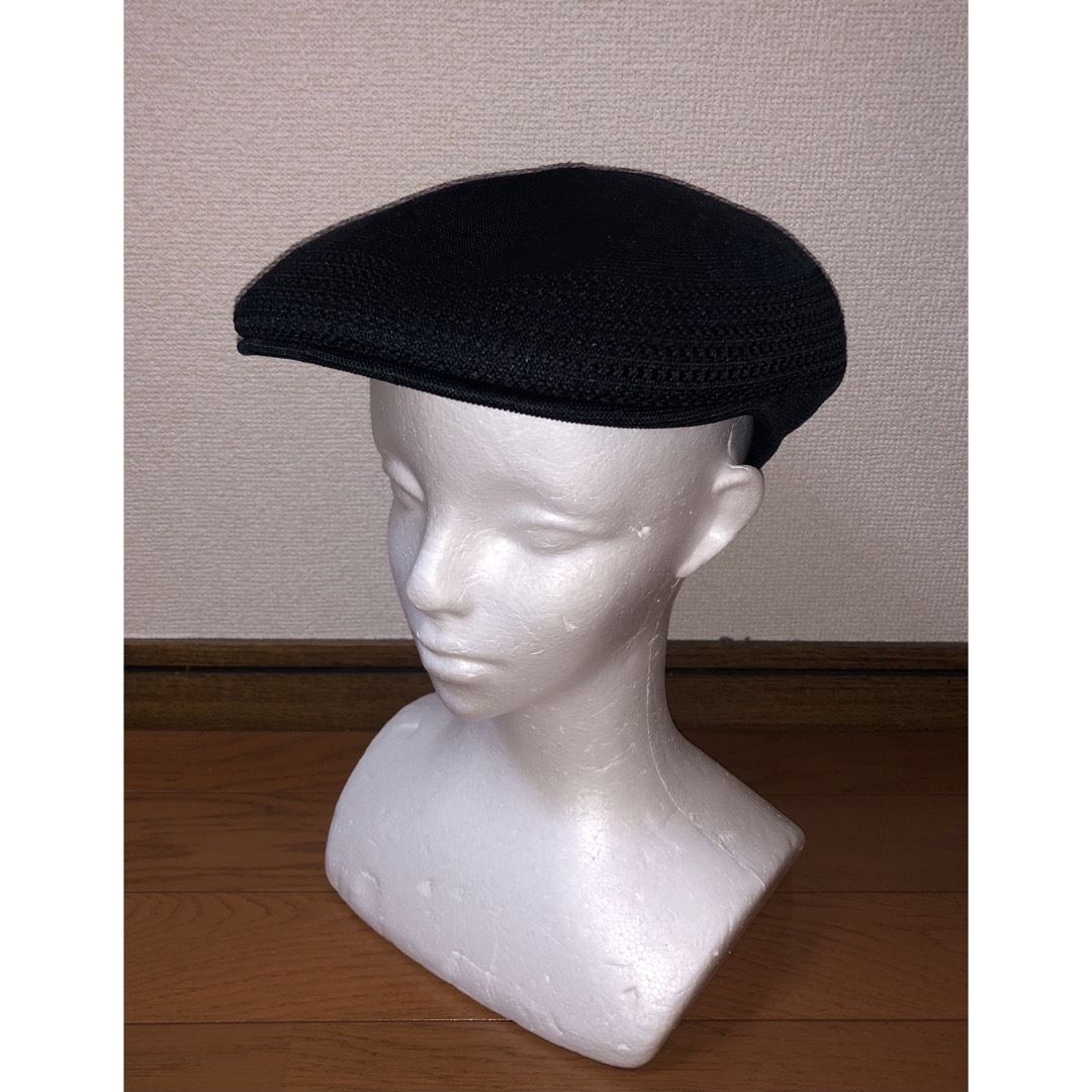 KANGOL(カンゴール)のS 美品 KANGOL ハンチングキャップ ブラック 黒 カンゴール ベレー帽 メンズの帽子(ハンチング/ベレー帽)の商品写真