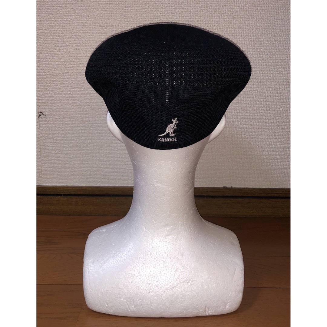 KANGOL(カンゴール)のS 美品 KANGOL ハンチングキャップ ブラック 黒 カンゴール ベレー帽 メンズの帽子(ハンチング/ベレー帽)の商品写真