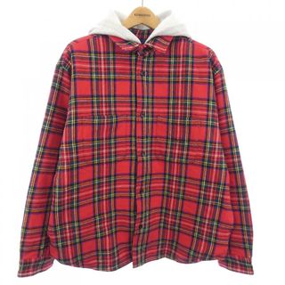 SUPREME シュプリーム 17AW Plaid Flannel Zip Up Shirt プレイドフランネルジップアップシャツ チェックシャツ ピンク