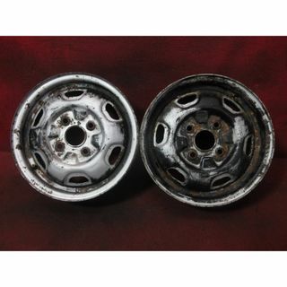 スチール ホイール 2本 純正 14×4.5J 4穴 PCD 114.3 +44(ホイール)