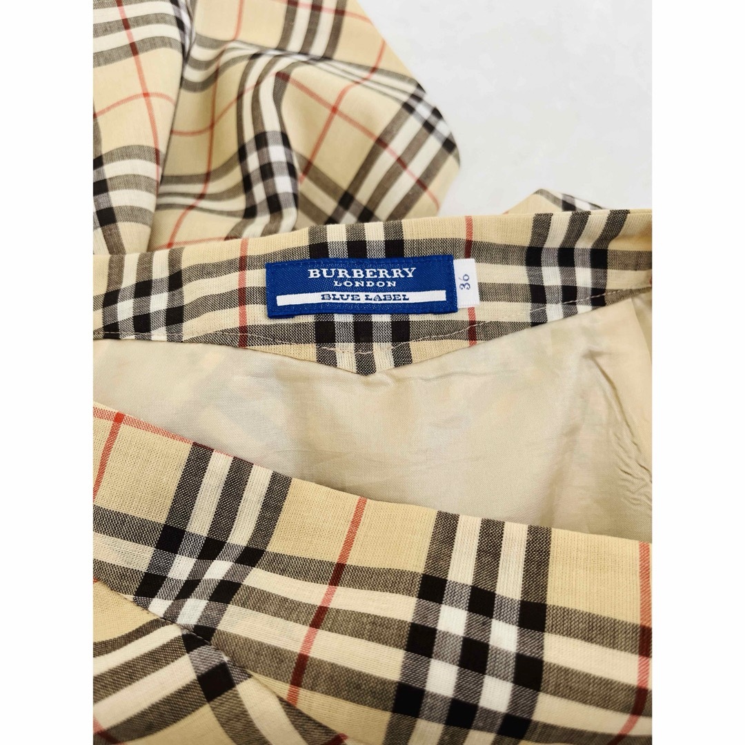 BURBERRY BLUE LABEL(バーバリーブルーレーベル)のBURBERRY BLUE LABEL プリーツスカート ノバチェック レディースのスカート(ロングスカート)の商品写真