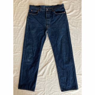 リーバイス(Levi's)の濃紺　vintageビンテージ　リーバイス501 USA製　オリジナルレングス(デニム/ジーンズ)