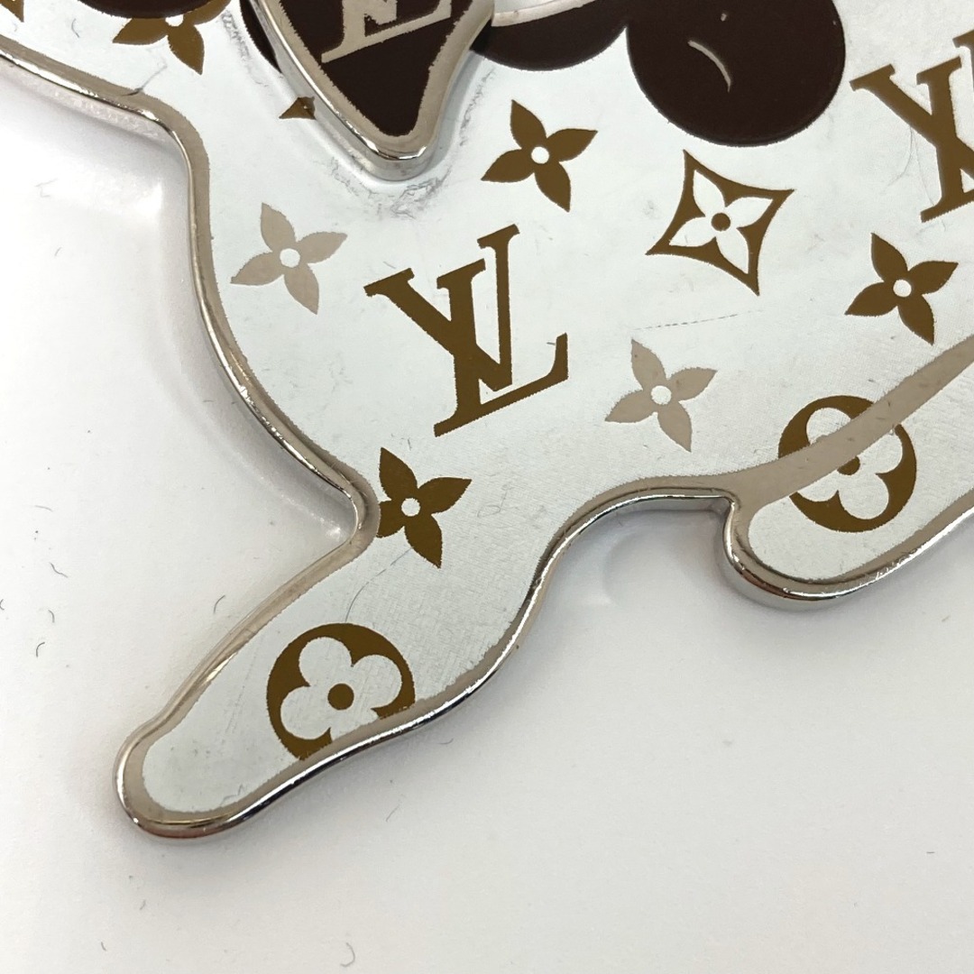 LOUIS VUITTON(ルイヴィトン)のルイヴィトン LOUIS VUITTON ビジューサックLVドッグ  M00747 アニマル 犬 DOG モノグラム バッグチャーム キーホルダー メタル ホワイト レディースのファッション小物(キーホルダー)の商品写真