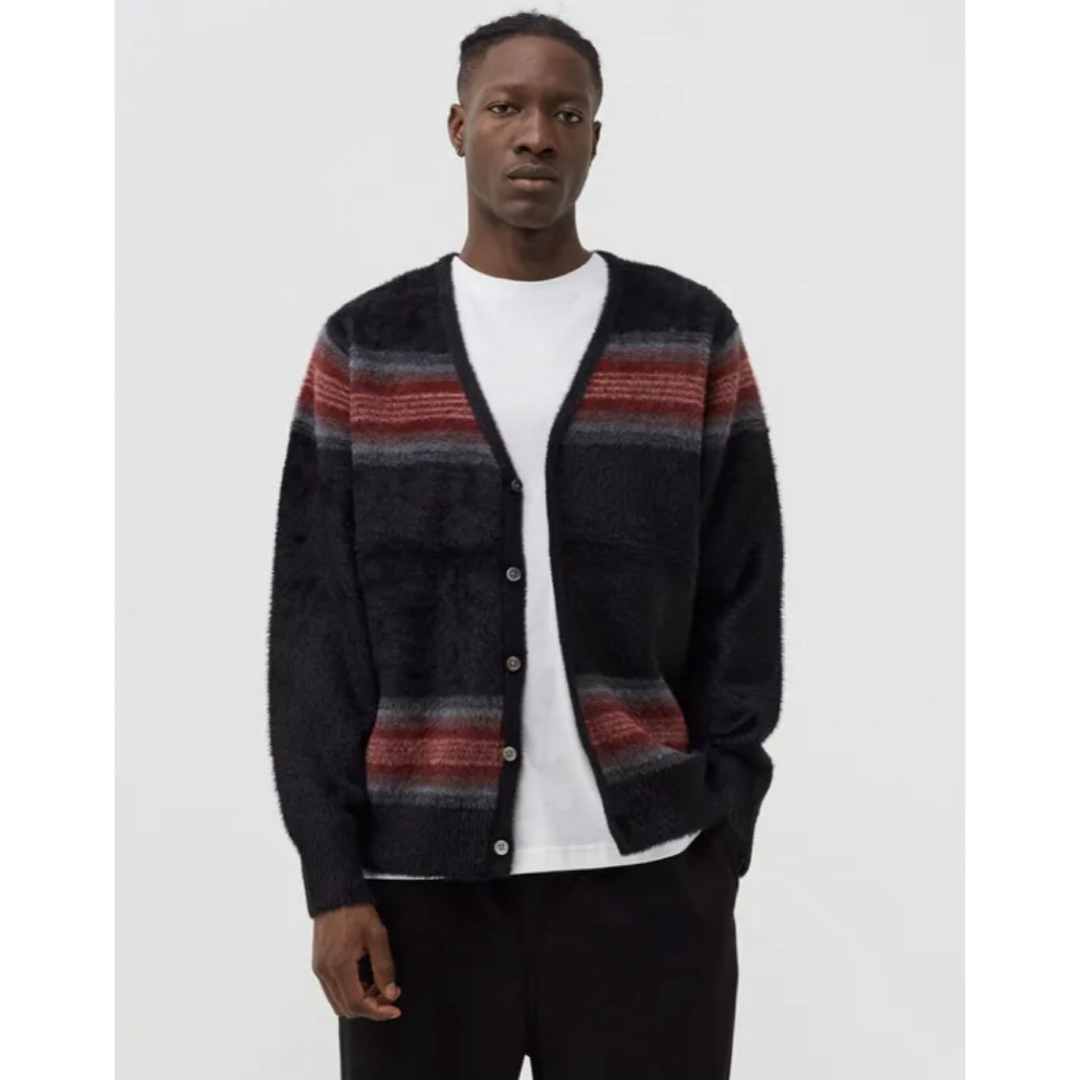 STUSSY(ステューシー)の新品FA22' Stussy Stripe Shaggy Cardigan メンズのトップス(カーディガン)の商品写真