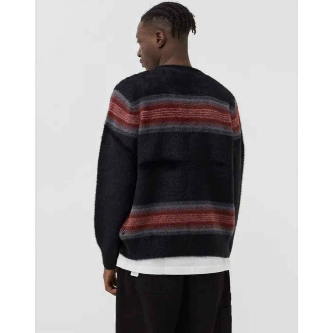 STUSSY(ステューシー)の新品FA22' Stussy Stripe Shaggy Cardigan メンズのトップス(カーディガン)の商品写真