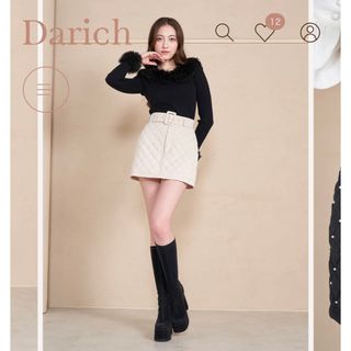 ダーリッチ(Darich)のキルティングパールミニスカート(ミニスカート)