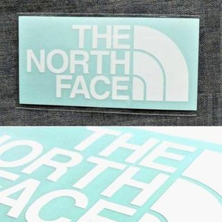 ザノースフェイス(THE NORTH FACE)のTNF カッティング ステッカー NN32347 White 防水 新品(車外アクセサリ)