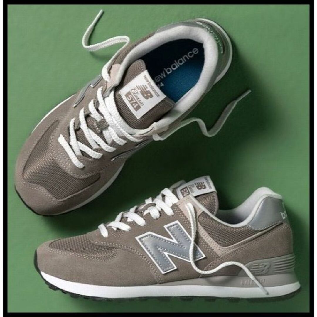 New Balance(ニューバランス)の未使用 ニューバランス ML574EVG スエード スニーカー グレー 27.5 メンズの靴/シューズ(スニーカー)の商品写真