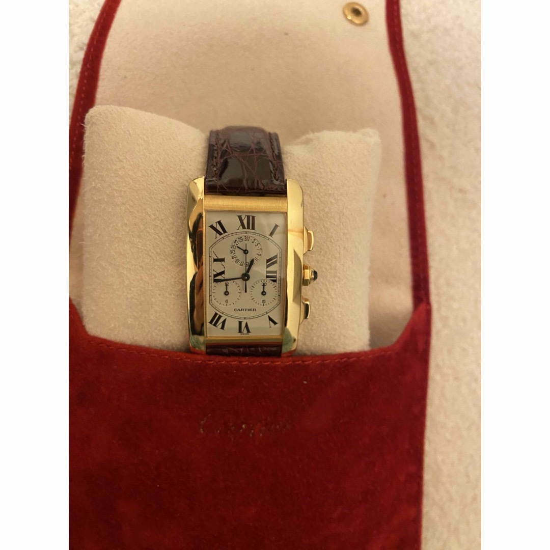 Cartier(カルティエ)のcartier カルティエ  時計　タンク　クロノ K18YG クォーツ メンズの時計(その他)の商品写真