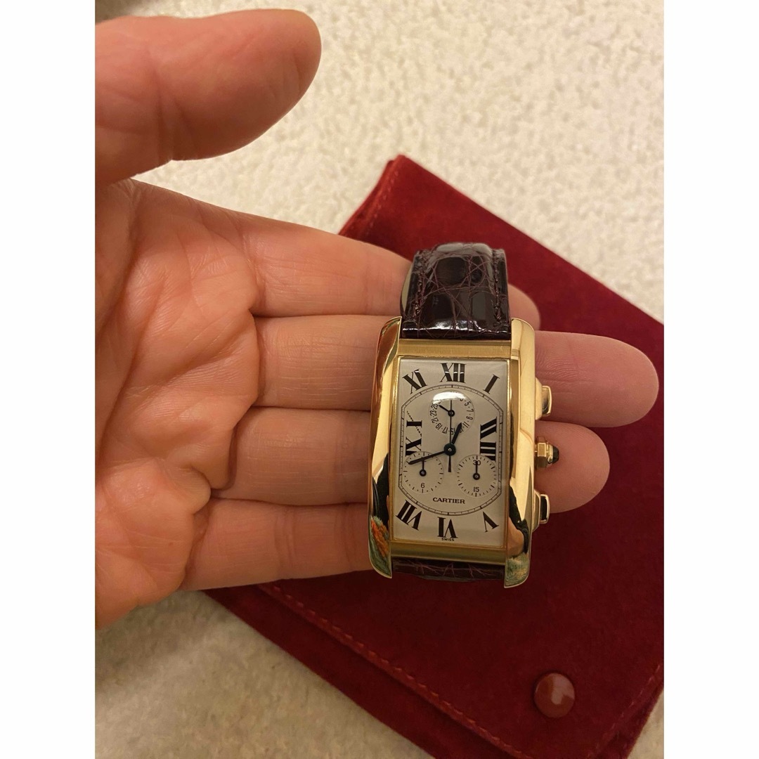 Cartier(カルティエ)のcartier カルティエ  時計　タンク　クロノ K18YG クォーツ メンズの時計(その他)の商品写真