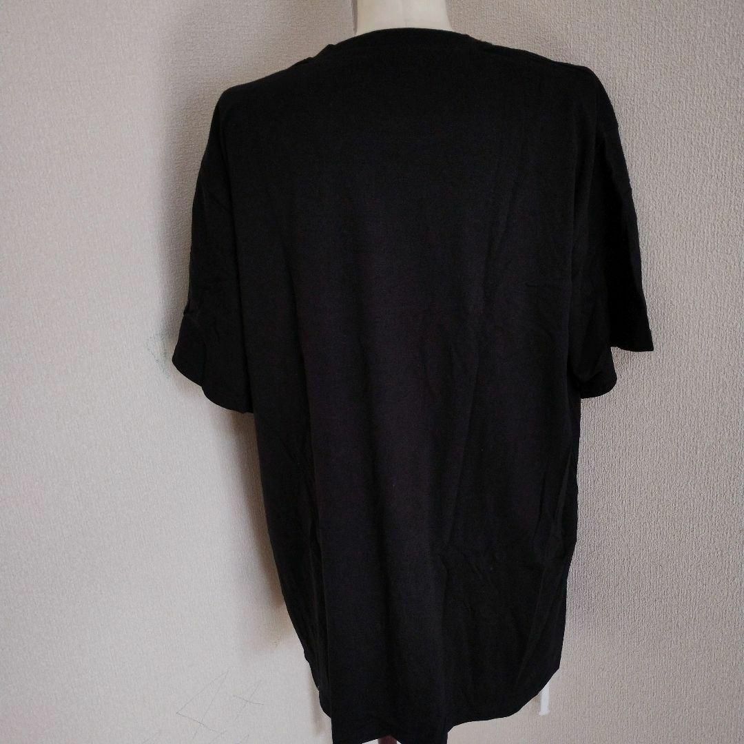【ブラック★ＸＬサイズ】半袖Tシャツゆったり韓国大人気 レディースのトップス(Tシャツ(半袖/袖なし))の商品写真