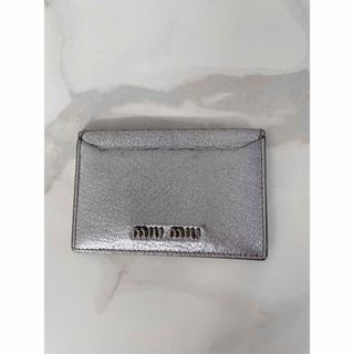 ミュウミュウ(miumiu)のused  MIUMIU カードケース 定期券入れ(名刺入れ/定期入れ)