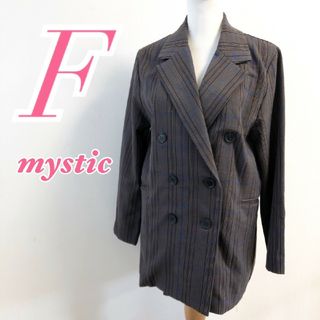 ミスティック(mystic)のミスティック　ジャケット　F　チャコールグレー　チェック　オフィスカジュアル(その他)