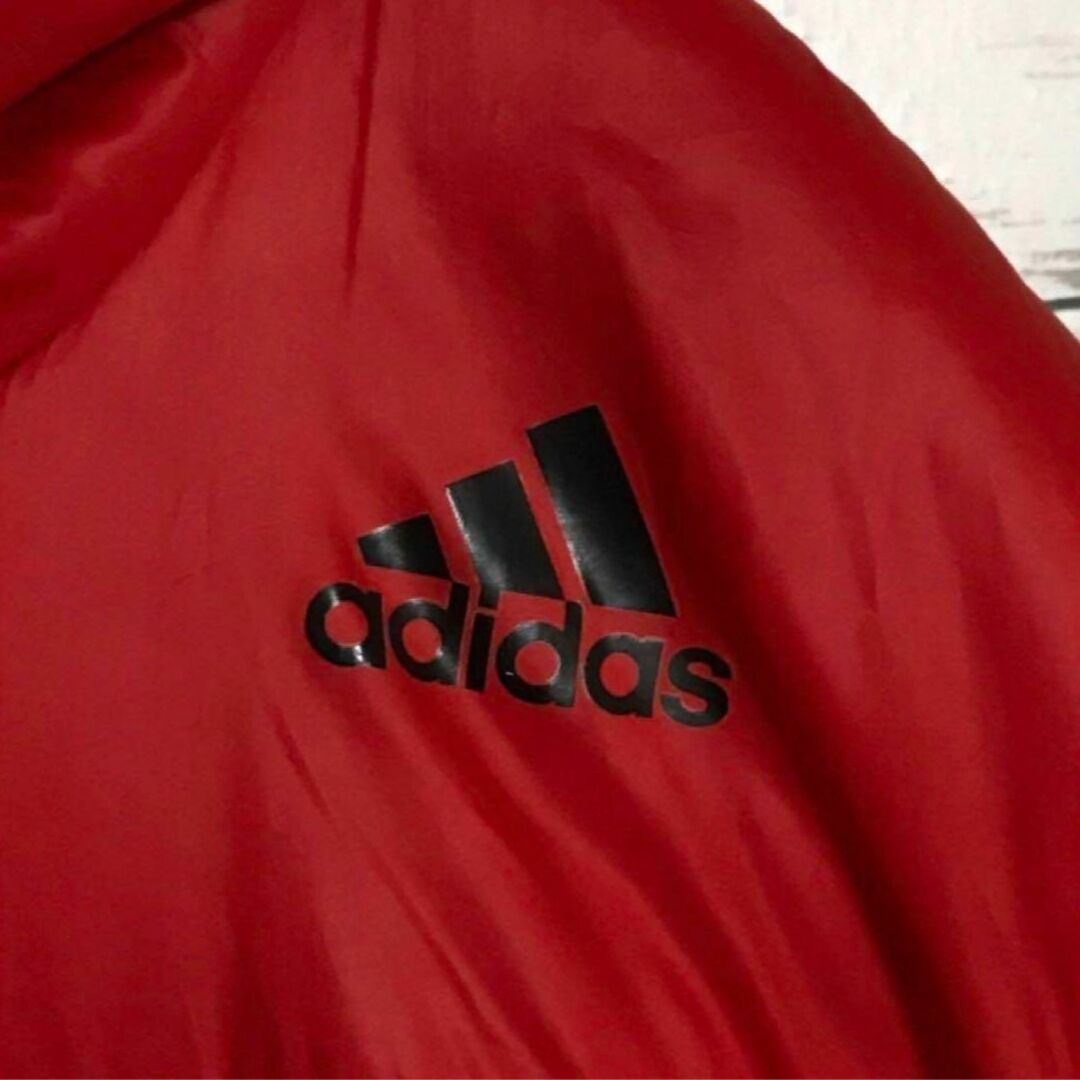 adidas(アディダス)の【入手困難】アディダス　プリントロゴ入りナイロンジャケット　中綿　A744R メンズのジャケット/アウター(ナイロンジャケット)の商品写真