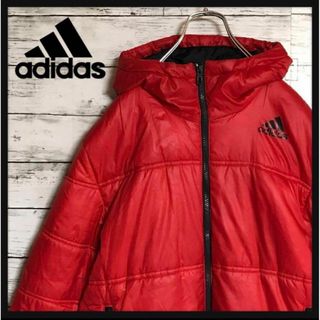 アディダス(adidas)の【入手困難】アディダス　プリントロゴ入りナイロンジャケット　中綿　A744R(ナイロンジャケット)