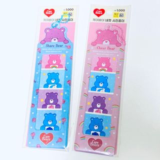 ケアベア(CareBears)のケアベア フォトケース 2点 人生4カット ホルダー 韓国 雑貨(キャラクターグッズ)