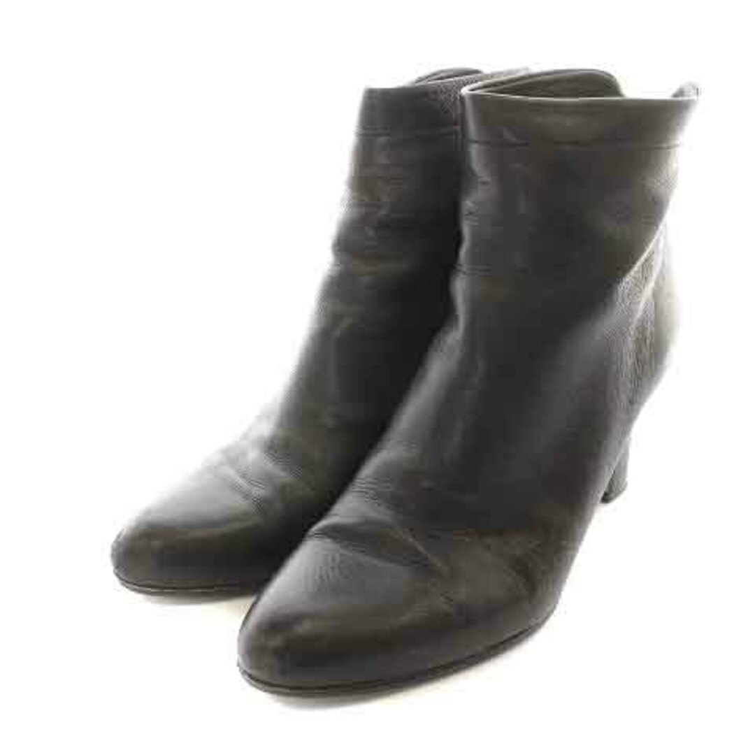 PELLICO(ペリーコ)のペリーコ ビブラム ショートブーツ レザー ハイヒール 37 24.0cm 黒 レディースの靴/シューズ(ブーツ)の商品写真
