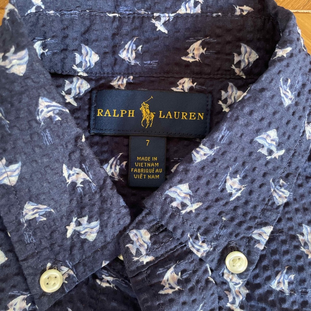 Ralph Lauren(ラルフローレン)の美品　ラルフローレン　半袖シャツ キッズ/ベビー/マタニティのキッズ服男の子用(90cm~)(Tシャツ/カットソー)の商品写真