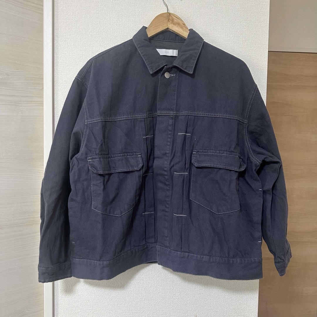 LIDNM(リドム)のWYM LIDNMウィムHEAVY OZ WIDE DENIM SET-UP メンズのジャケット/アウター(Gジャン/デニムジャケット)の商品写真