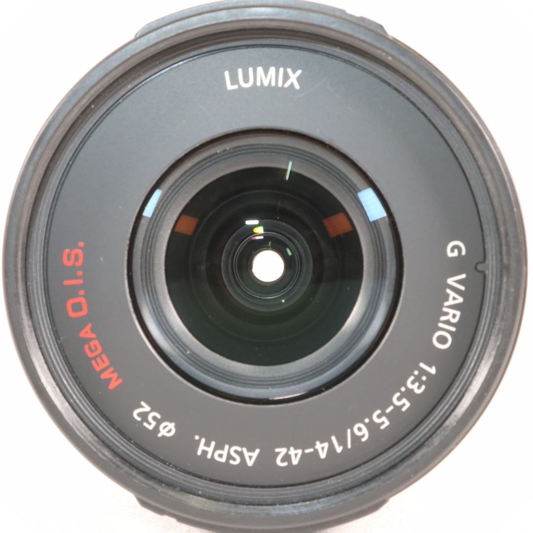 訳あり Panasonic LUMIX G VARIO 14-42mm F3.5-5.6 ASPH. MEGA O.I.S H-FS014042 ブラック パナソニック k2475-2	 	 スマホ/家電/カメラのカメラ(レンズ(ズーム))の商品写真