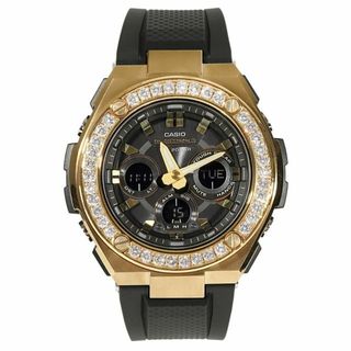 ジーショック(G-SHOCK)のG-SHOCK GST ｗ300 Gスチール ゴールド 大粒4mmCZダイヤ（キュービックジルコニア）カスタムベゼル 18K GOLD カスタム(腕時計(アナログ))