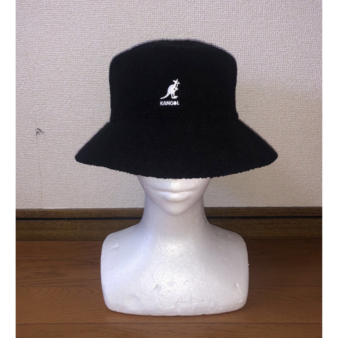 KANGOL(カンゴール)のM 美品 KANGOL Bermuda Bucket バケットハット ブラック メンズの帽子(ハット)の商品写真