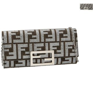 フェンディ(FENDI)のフェンディ FENDI チェーンウォレット 長財布 レディース 二つ折り BAGUETTE 二つ折り長財布 ウォレットバッグ 2024年春夏新作 8M0365 APKV (財布)