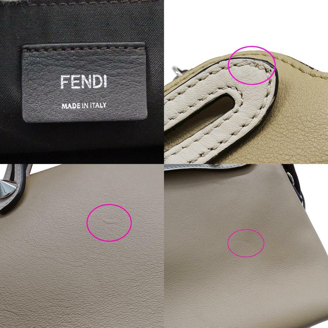 FENDI(フェンディ)のフェンディ FENDI バッグ レディース ブランド ハンドバッグ ショルダーバッグ 2way レザー バイザウェイ ミディアム ベージュ ボルドー 8BL124 斜め掛け 手提げ 【中古】 レディースのバッグ(ハンドバッグ)の商品写真