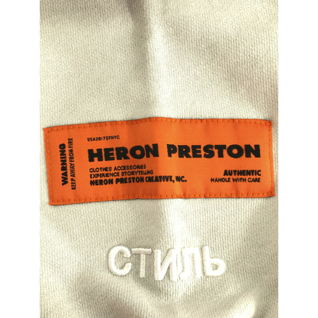 HERON PRESTON ヘロンプレストン 13SS ペイントロゴスウェットトレーナー ライトグレー XS メンズのトップス(スウェット)の商品写真