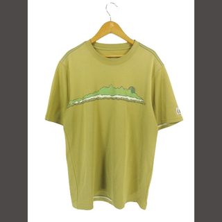 マーモット(MARMOT)のMARMOT Tシャツ 丸首 半袖 プリント カーキ sizeL(Tシャツ/カットソー(半袖/袖なし))