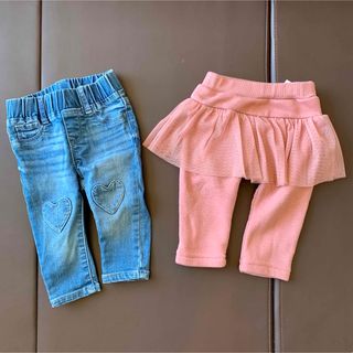 ベビーギャップ(babyGAP)の60〜70サイズ　デニム　スカッツ(パンツ)