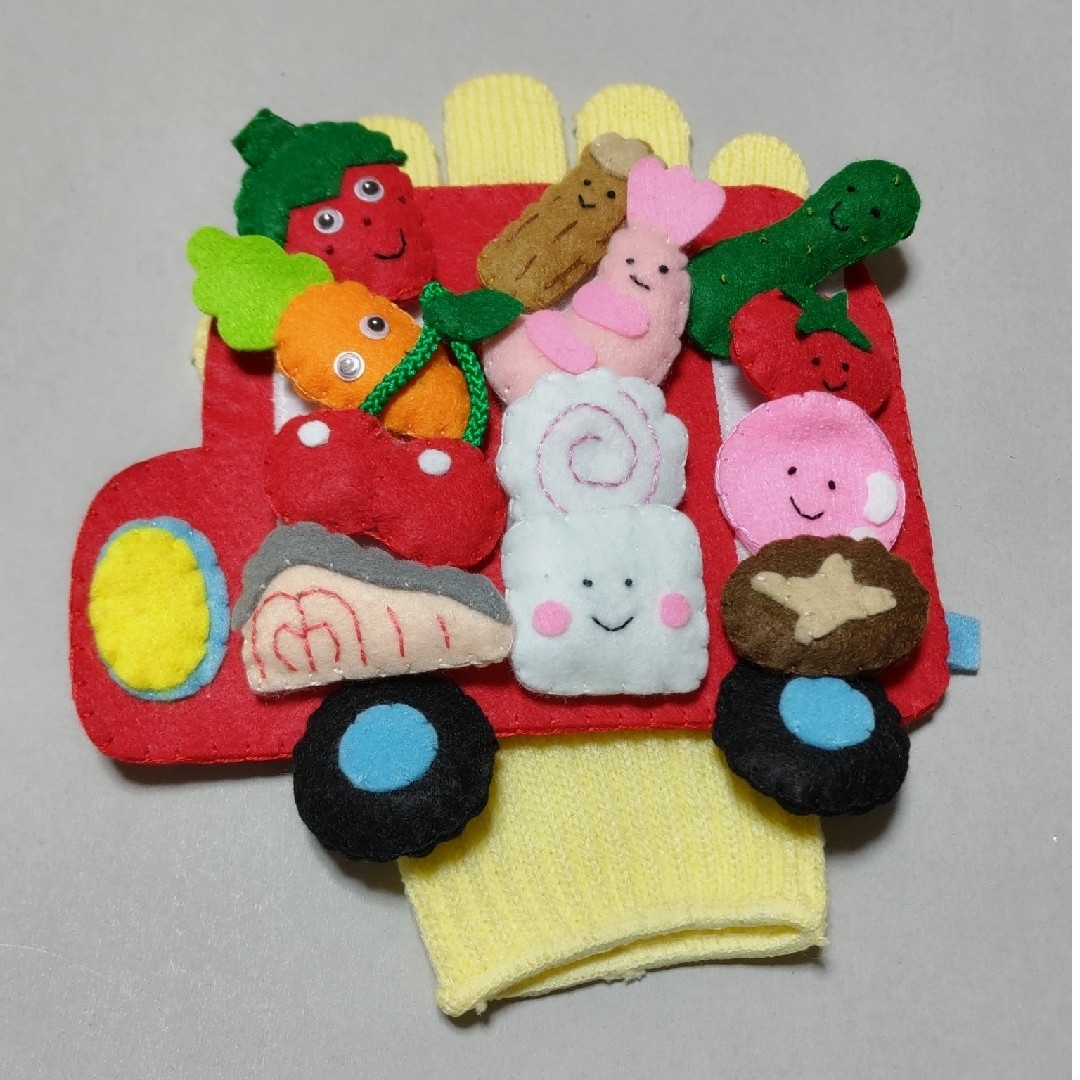 手袋シアター　おべんとうバス キッズ/ベビー/マタニティのおもちゃ(知育玩具)の商品写真