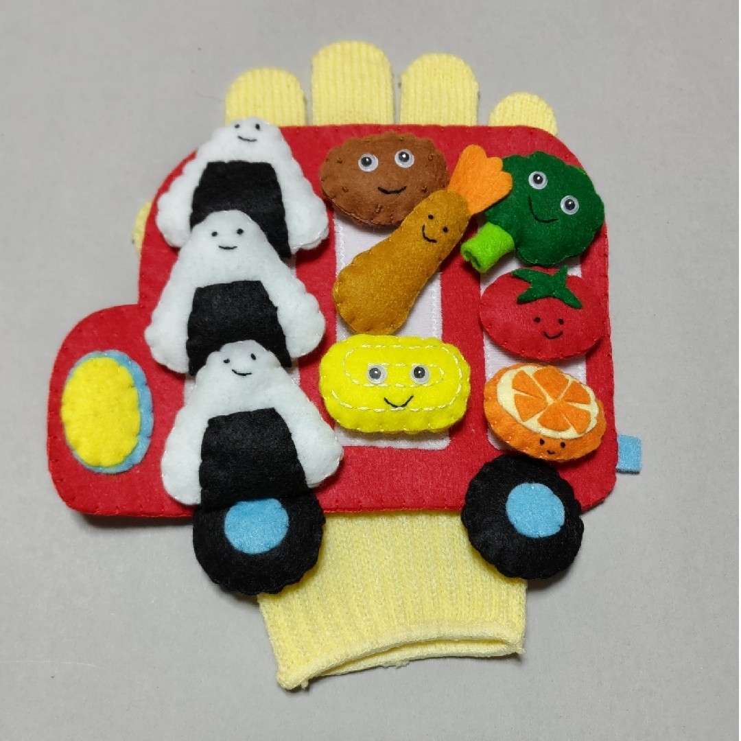 手袋シアター　おべんとうバス キッズ/ベビー/マタニティのおもちゃ(知育玩具)の商品写真