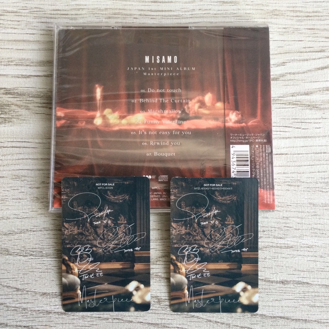 TWICE(トゥワイス)のミサモ misamo ミナ masterpiece トレカ CD ラントレA エンタメ/ホビーのCD(K-POP/アジア)の商品写真