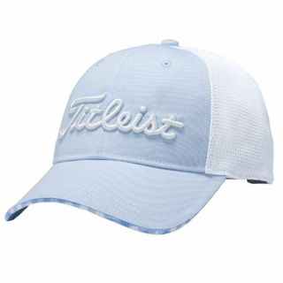 タイトリスト(Titleist)のタイトリスト レディース メッシュ ゴルフキャップ ブルー(ウエア)