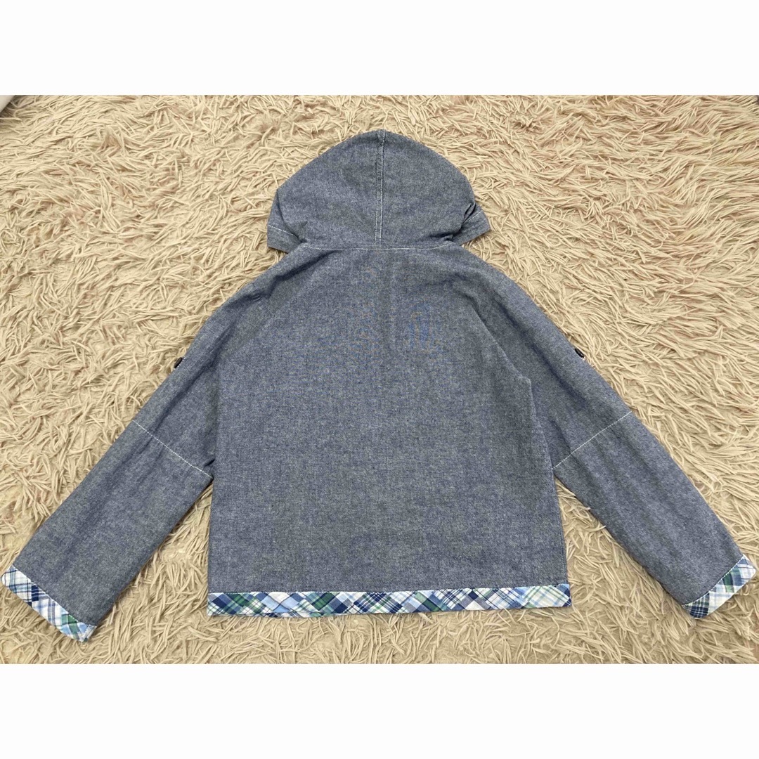 HusHush(ハッシュアッシュ)のキッズ　男の子　120 上着　パーカー　薄手　HusHusH キッズ/ベビー/マタニティのキッズ服男の子用(90cm~)(ジャケット/上着)の商品写真