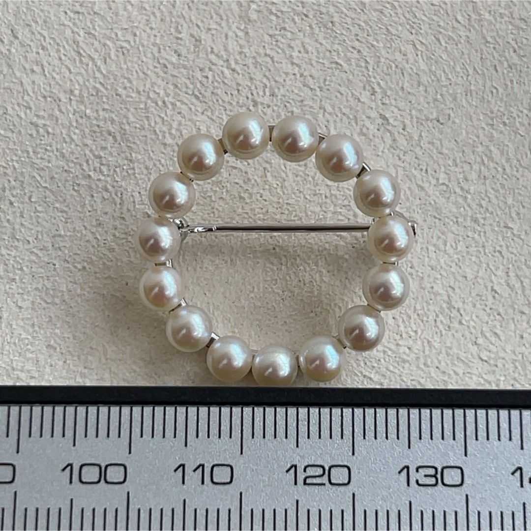 MIKIMOTO - 【美品】ミキモト サークルブローチ シルバー ベビー MIKIMOTO - 【美品】ミキモト サークルブローチ シルバー ベビー